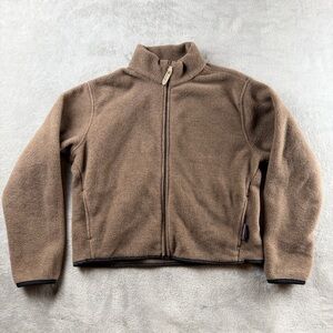Woolrich Brown Fleece Zip Jacket